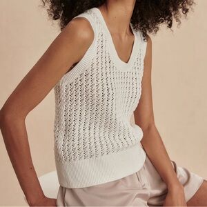 Varley Ferns Knit Tank. Color: Snow White